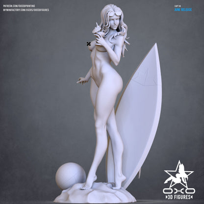 Marvel Comics Statue - Captain Marvel Swimsuit Edition (1:10 Scale, NSFW)
