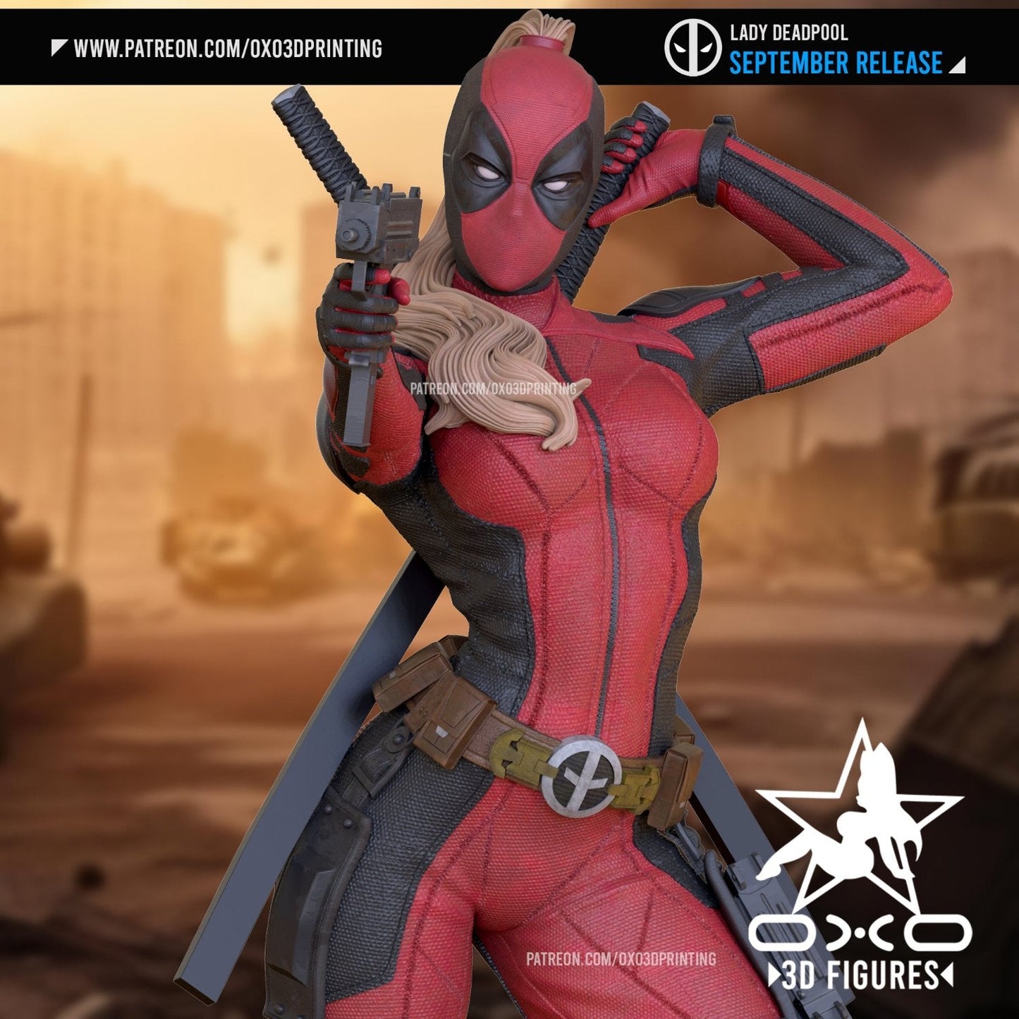 Marvel Comics Statue - Lady Deadpool (1:10 Scale, NSFW)