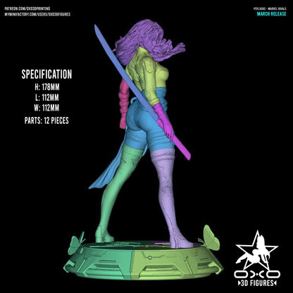 Marvel Comics Statue - Psylocke  - Marvel Comics (1:10 Scale, NSFW)