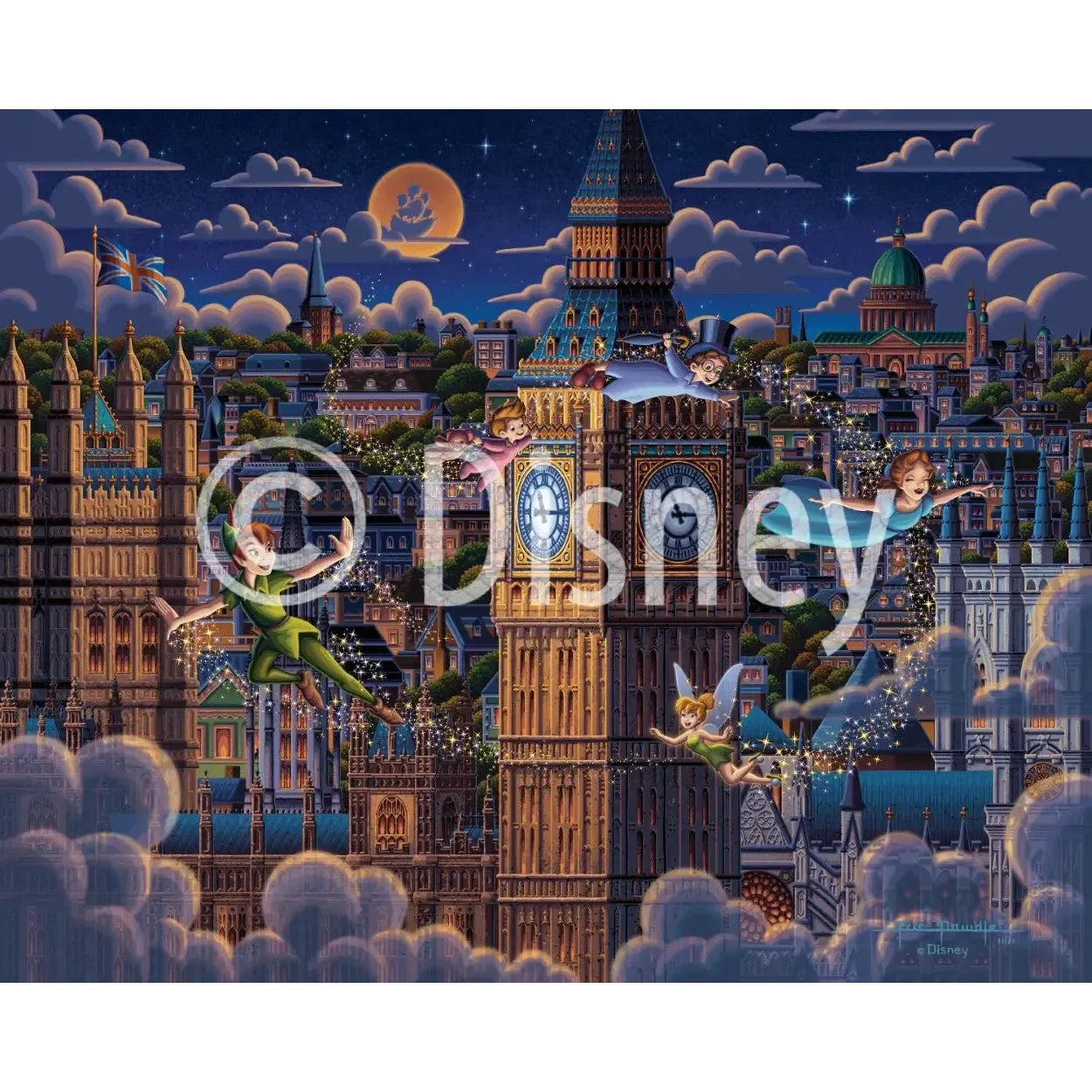 Disney Puzzle - Peter Pan Learning to Fly 500 Piece Jigsaw Puzzle Disney x Dowdle