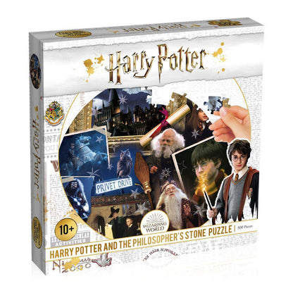 Harry Potter Puzzle - Philosopher’s Stone 500 Piece Round Jigsaw Puzzle Top Trumps