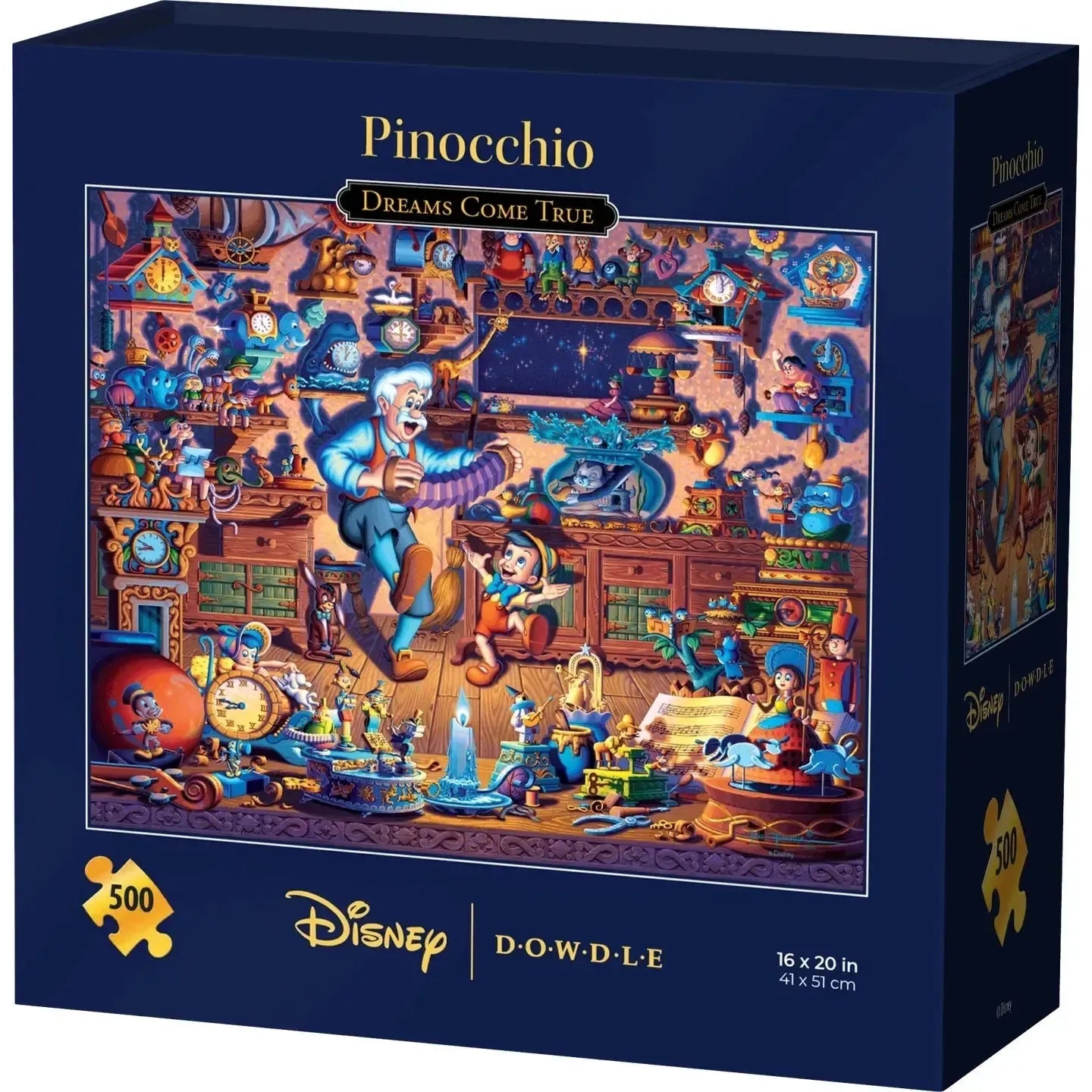 Disney Puzzle - Pinocchio Dreams Come True 500 Piece Jigsaw Puzzle Disney x Dowdle