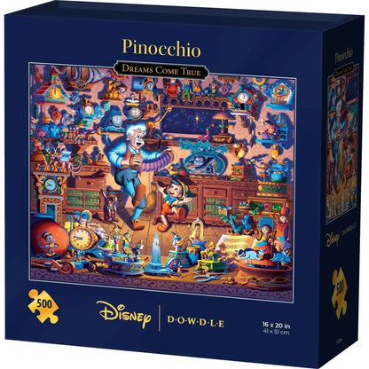 Disney Puzzle - Pinocchio Dreams Come True 500 Piece Jigsaw Puzzle Disney x Dowdle