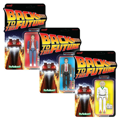 Back to the Future Figure -  ReAction+ Wv1 Doc Brown '85 3¾-inch Retro Action Figure
