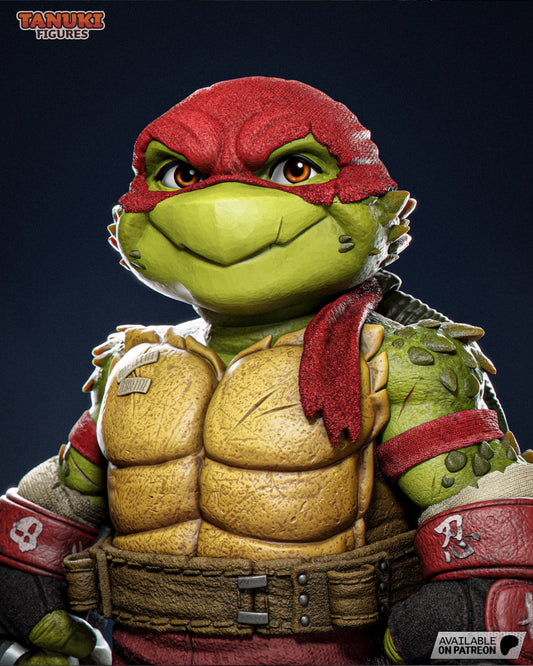TMNT Figurine - Toon Raphael (1:12 Scale)