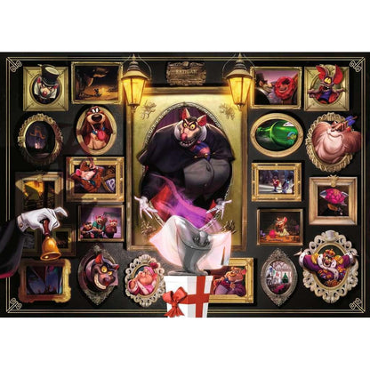 Disney Puzzle - Ratigan "Disney Villainous" 1000 Piece Jigsaw Puzzle Ravensburger