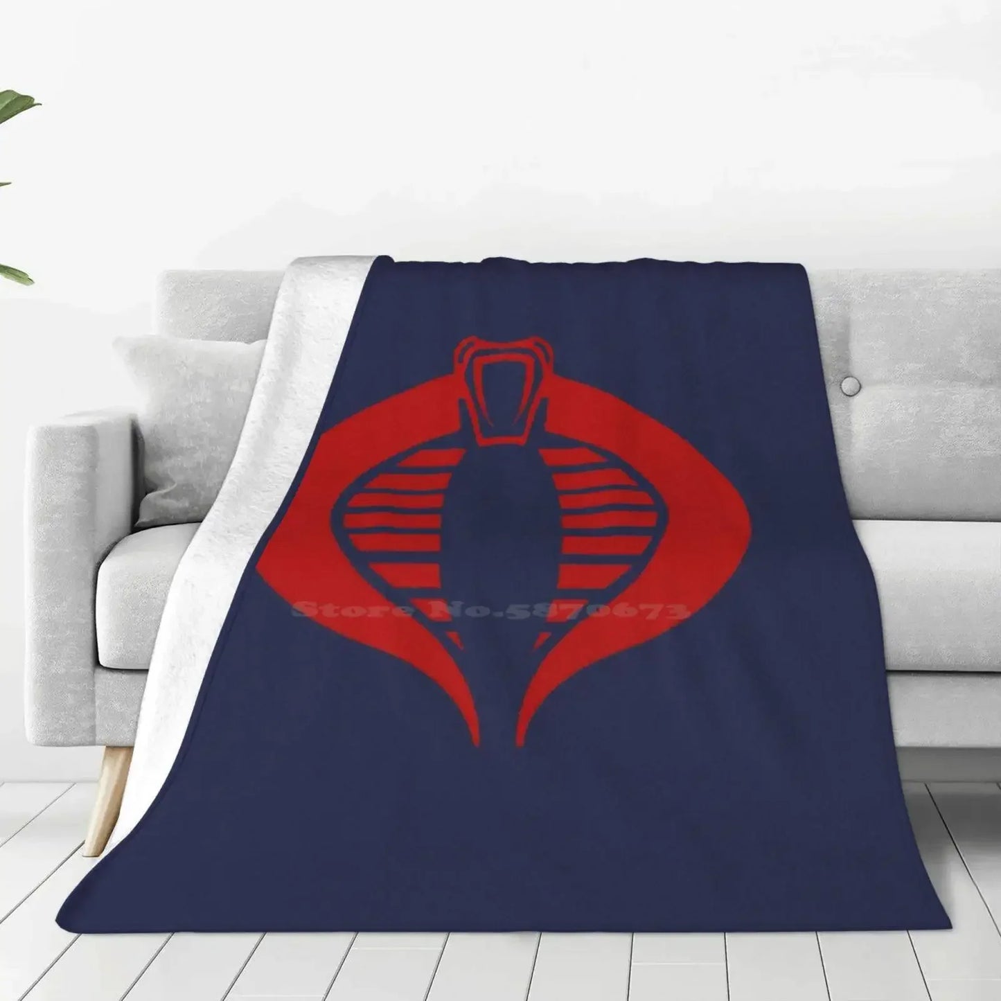 G.I. Joe Blanket - Cobra Logo