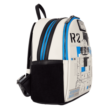 Star Wars: The Power of the Force R2-D2 Astromech Droid Light Up Mini Backpack by Loungefly