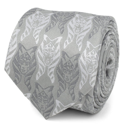 Star Wars Ahsoka Gray Men's Tie