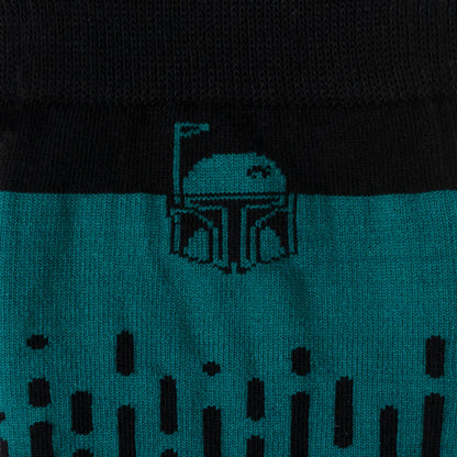 Star Wars Boba Fett Green Dress Socks and Crest Lapel Pin Gift Set