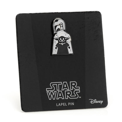 Star Wars Mandalorian and Grogu Navy Paisley Tie, Grogu Tie Bar, and Lapel Pin Gift Set