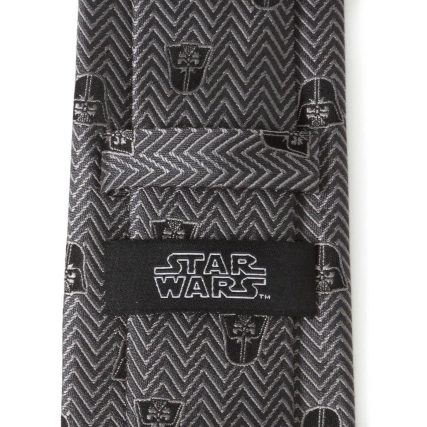 Star Wars Darth Vader Black and Gray Herringbone Tie