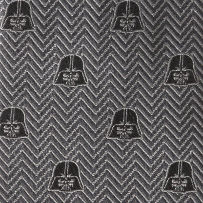 Star Wars Darth Vader Black and Gray Herringbone Tie