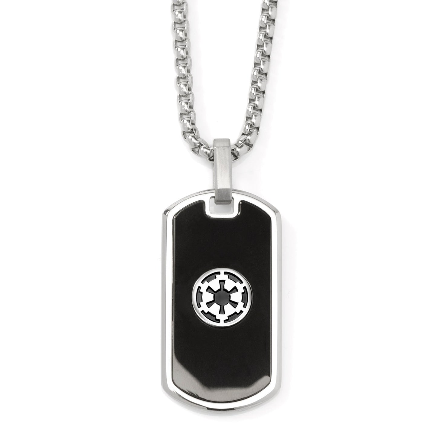 Star Wars Darth Vader Stainless Steel Printed Cufflinks with Empire and Rebel Crest Dog Tags Gift Set