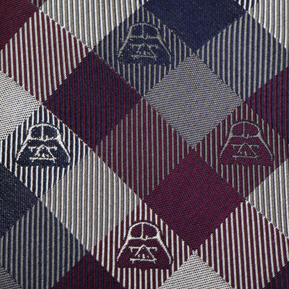 Star Wars Darth Vader Plum Plaid Tie