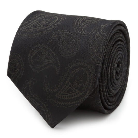 Star Wars Darth Vader Black Paisley Silk Tie