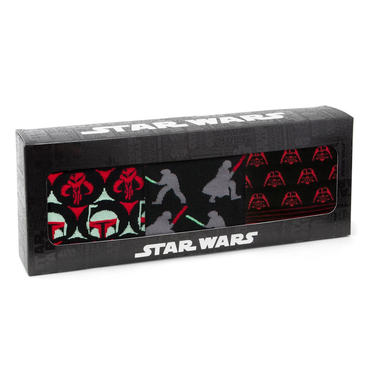 Star Wars Dress Socks 3-Pack with Darth Vadar Lapel Pin Gift Set