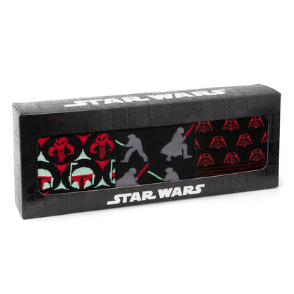 Star Wars Dress Socks 3-Pack with Darth Vadar Lapel Pin Gift Set