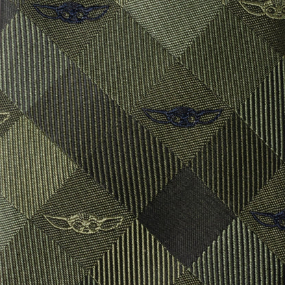 Star Wars Grogu Green Plaid Tie