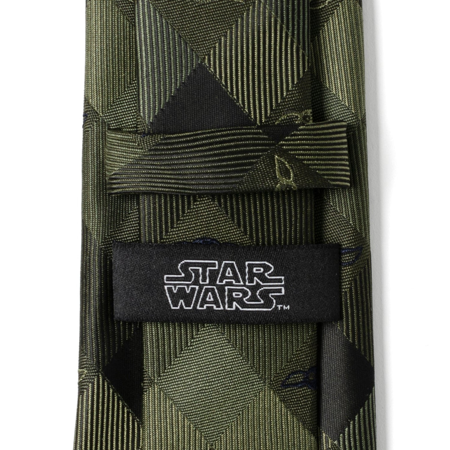 Star Wars Grogu Green Plaid Tie