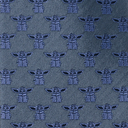Star Wars Grogu Blue Tonal Tie