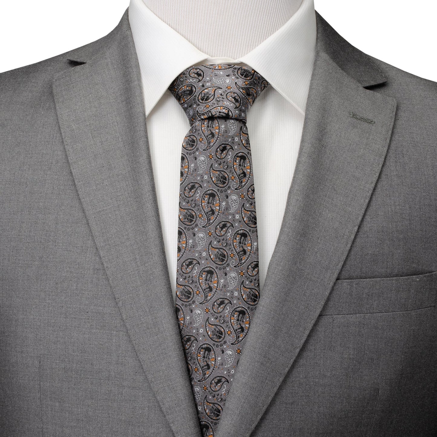 Star Wars Battle of Hoth Paisley Gray Tie