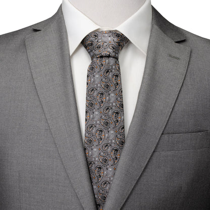 Star Wars Battle of Hoth Paisley Gray Tie