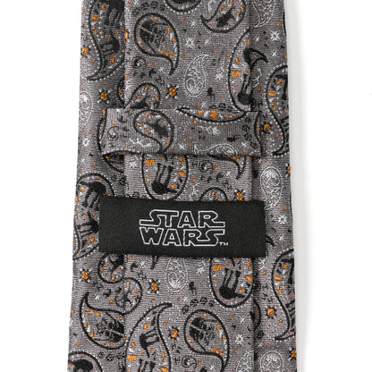 Star Wars Battle of Hoth Paisley Gray Tie
