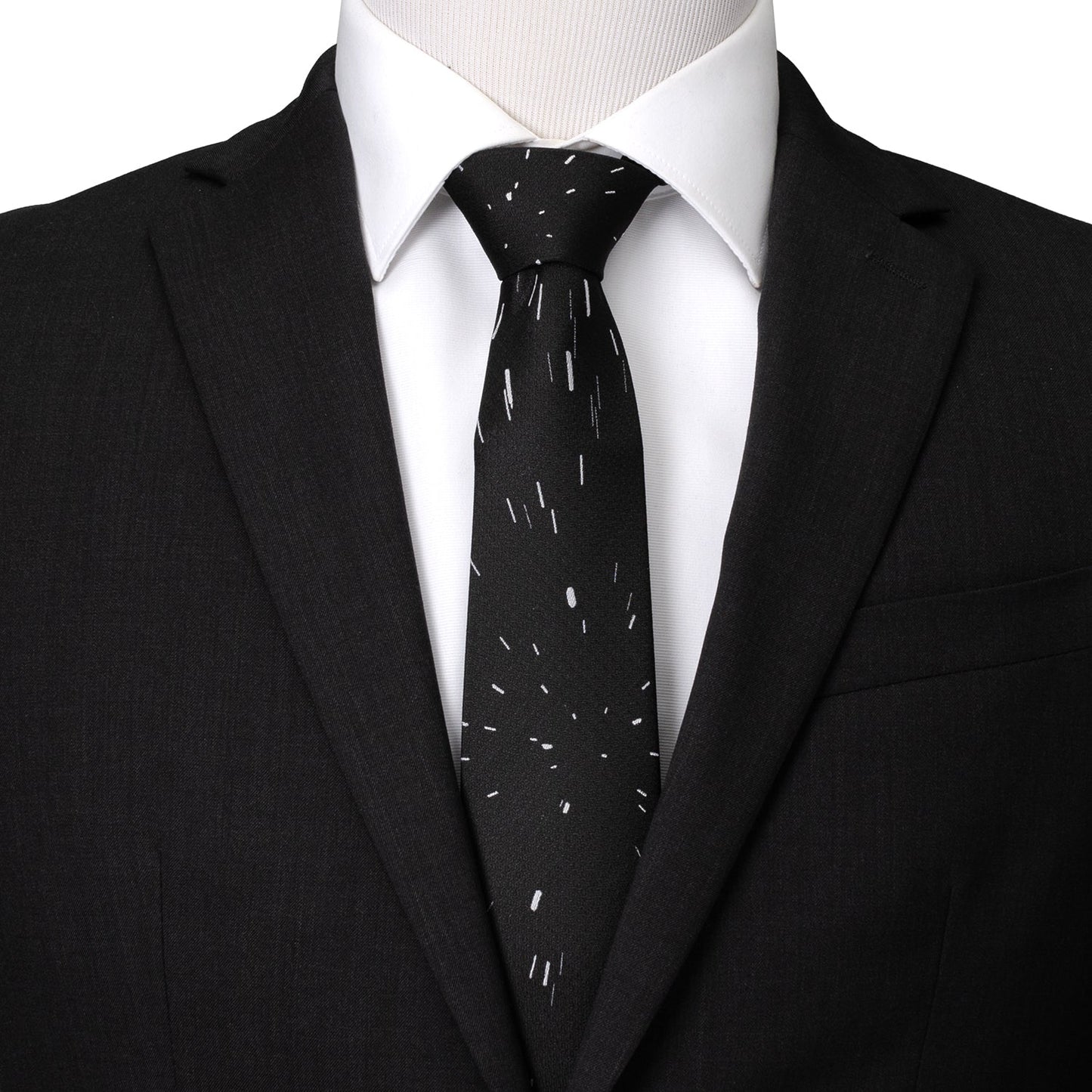 Star Wars Hyperspace Black Tie with Hidden Message