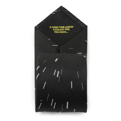Star Wars Hyperspace Black Tie with Hidden Message