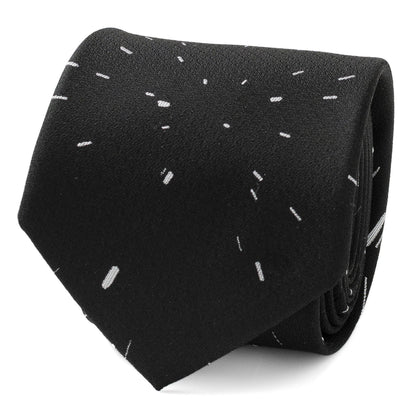 Star Wars Hyperspace Black Tie with Hidden Message