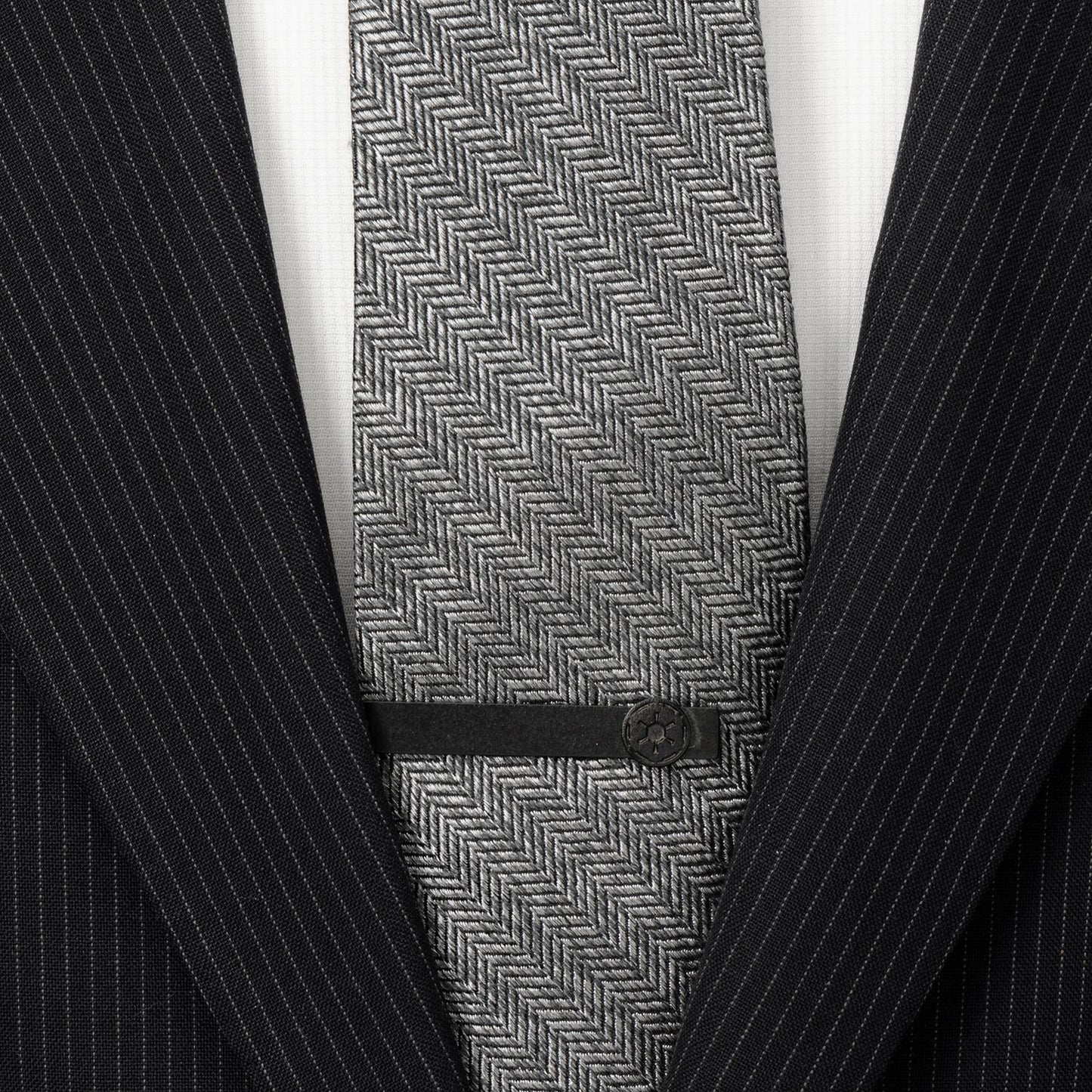 Star Wars Imperial Crest Satin Black Tie Bar