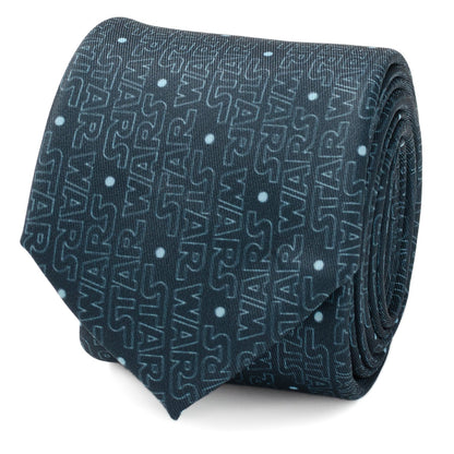 Star Wars Logo Blue Tie