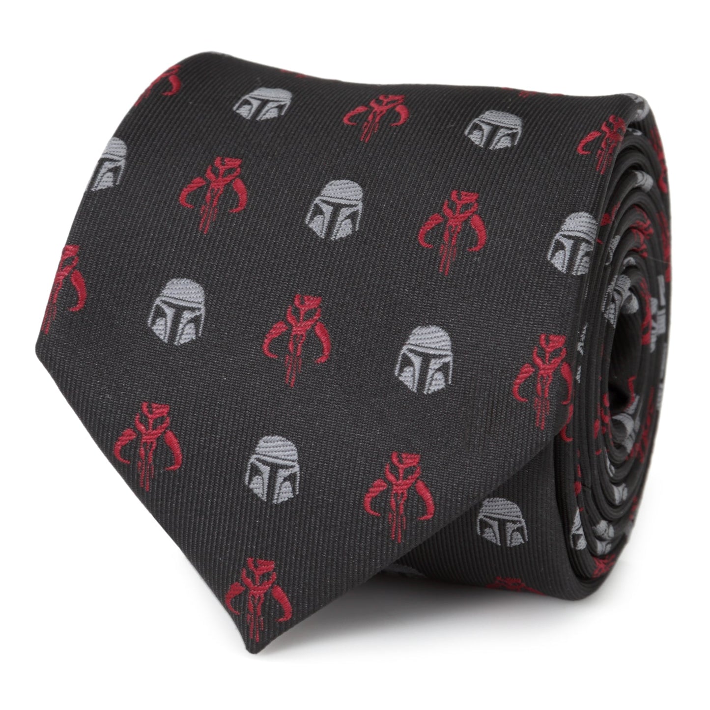 Star Wars Mandalorian and Mythosaur Red and Black Tie
