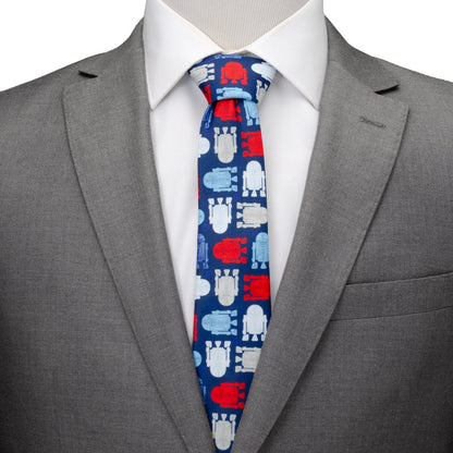 Star Wars R2-D2 Red, White, and Blue Tie