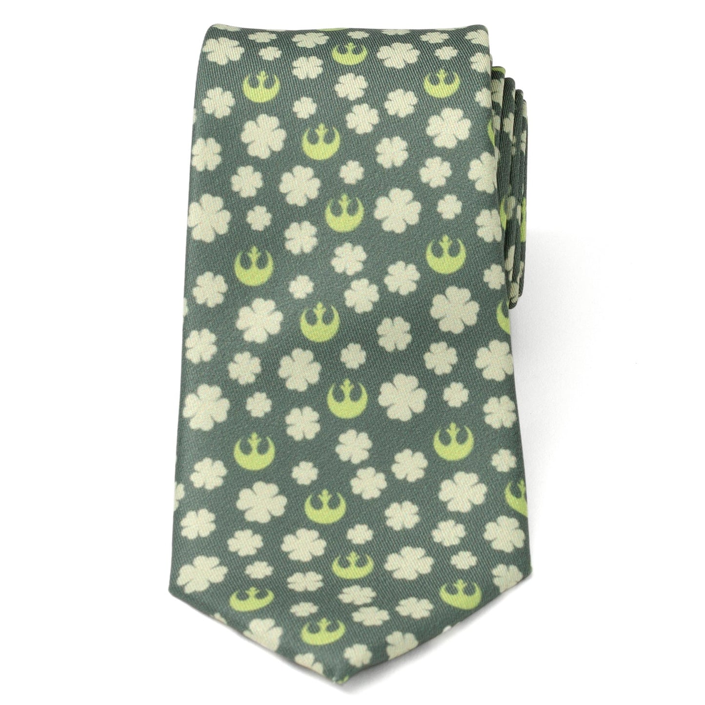Star Wars Rebel Alliance Crest and Shamrock Green Tie