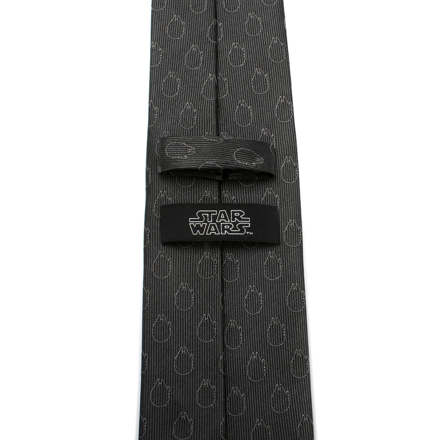 Star Wars Rebel Alliance and Millennium Falcon Gray Tie with Red Crest