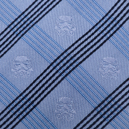Star Wars Stormtrooper Blue Plaid Tie