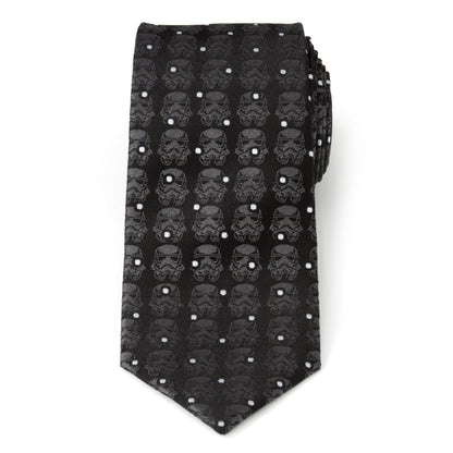 Star Wars Stormtrooper Dotted Black Tie