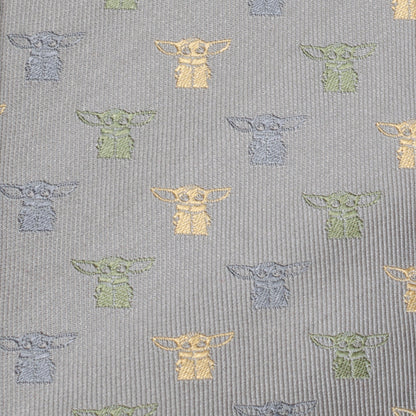Star Wars Grogu Dotted Green Tie