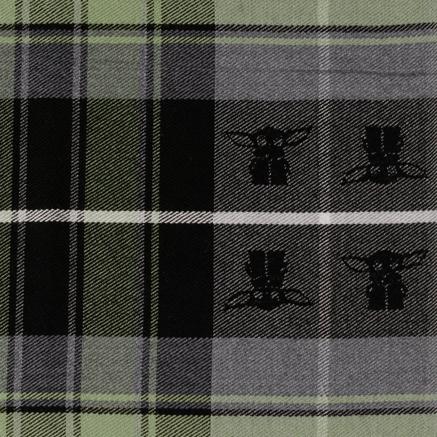 Star Wars Grogu Green and Black Scarf