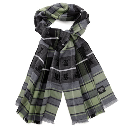 Star Wars Grogu Green and Black Scarf