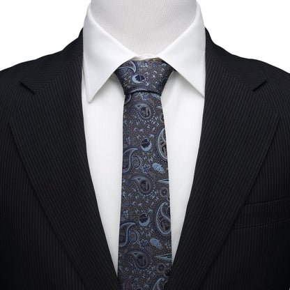 Star Wars Darth Vader Blue and Gray Paisley Tie