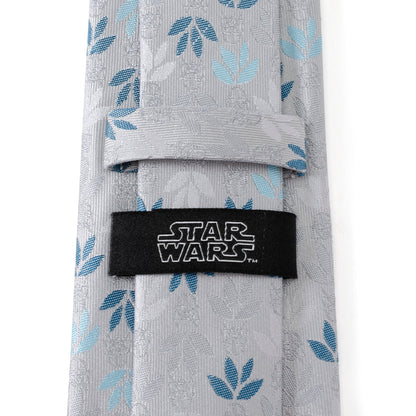 Star Wars Darth Vader Gray Floral Tie