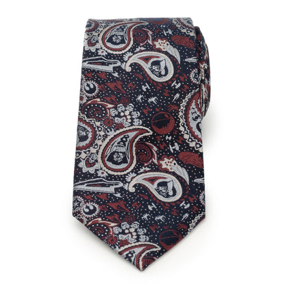 Star Wars Darth Vader Navy Multicolored Paisley Tie
