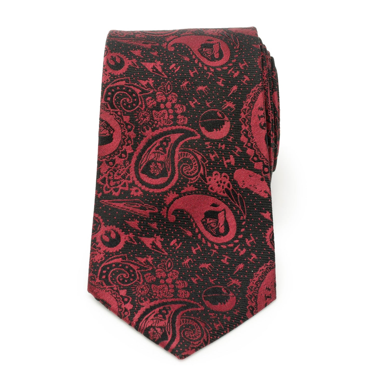 Star Wars Darth Vader Black and Red Paisley Tie