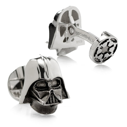 Star Wars Darth Vader Sterling Silver 3D Cufflinks