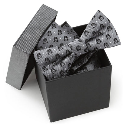 Star Wars Darth Vader Gray Polka Dot Bow Tie and Pocket Square Gift Set