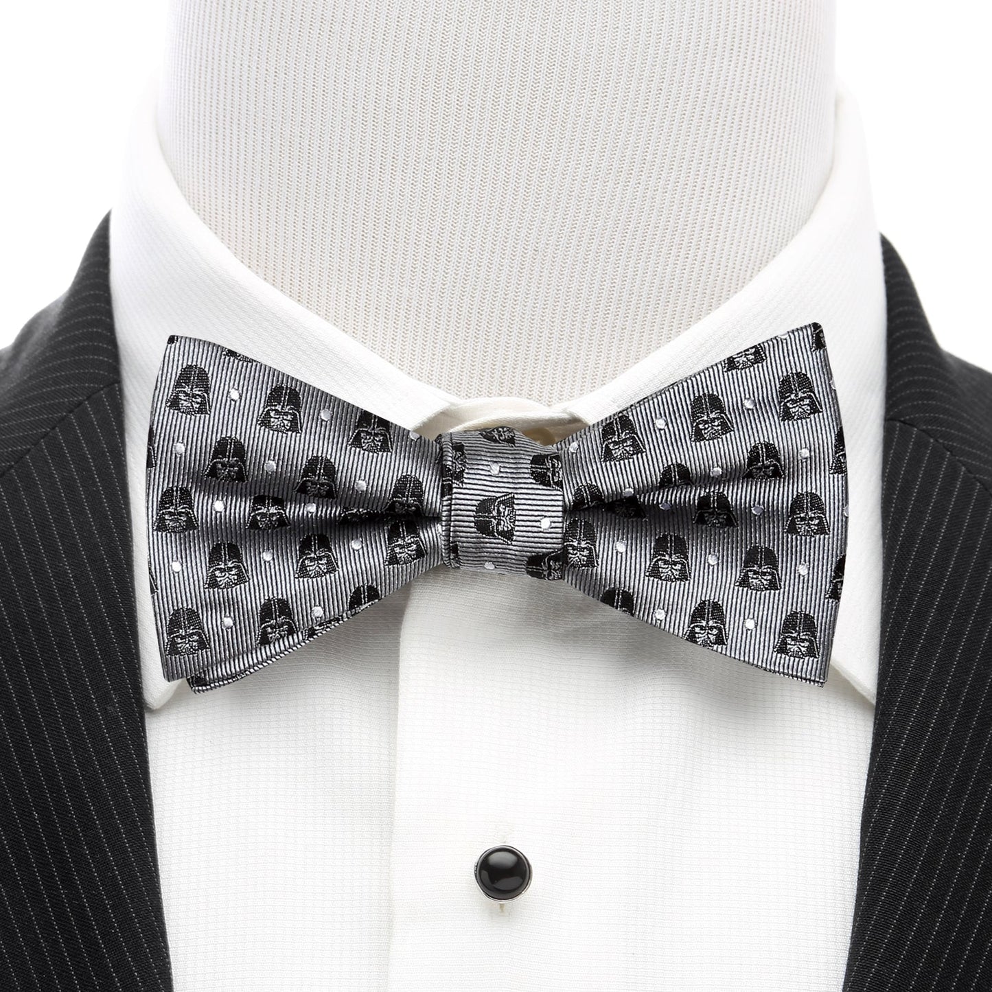 Star Wars Darth Vader Gray Polka Dot Bow Tie