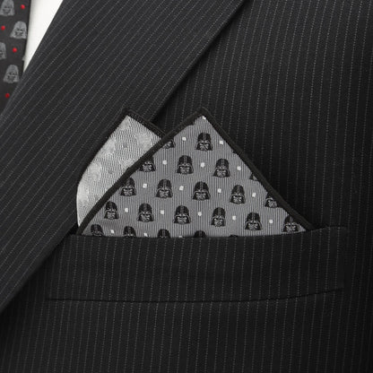 Star Wars Darth Vader Gray Polka Dot Pocket Square